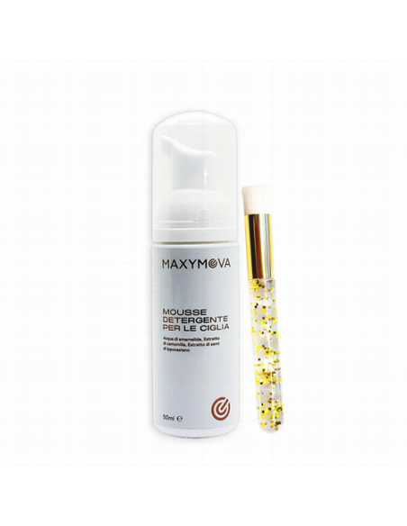 MAXYMOVA Cleansing Mousse 50 ml   Limpieza Suave para Pestañas, Cejas y Rostro