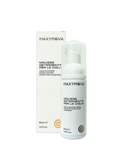 MAXYMOVA Cleansing Mousse 50 ml   Limpieza Suave para Pestañas, Cejas y Rostro