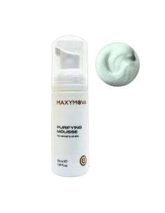 MAXYMOVA Purifying Cleansing Mousse con Propóleo y Oliva  Limpieza Purificante para Pestañas, Cejas y Rostro