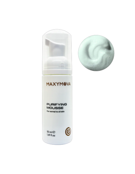 MAXYMOVA Purifying Cleansing Mousse con Propóleo y Oliva  Limpieza Purificante para Pestañas, Cejas y Rostro