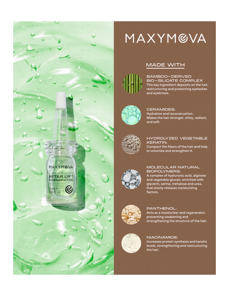 Set 10 uds. After Lift Regenerator Maxymova | Sérum Fortalecedor de Pestañas?
MAXYMOVA
+6
