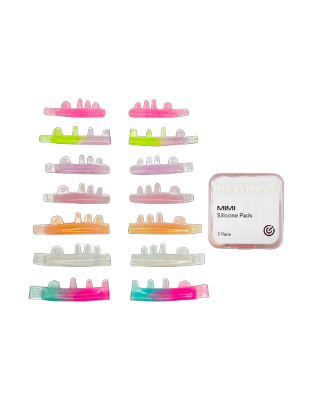 MIMI Pads Silicona Lifting Pestañas  7 Pares C Curl Híbrido | Maxymova