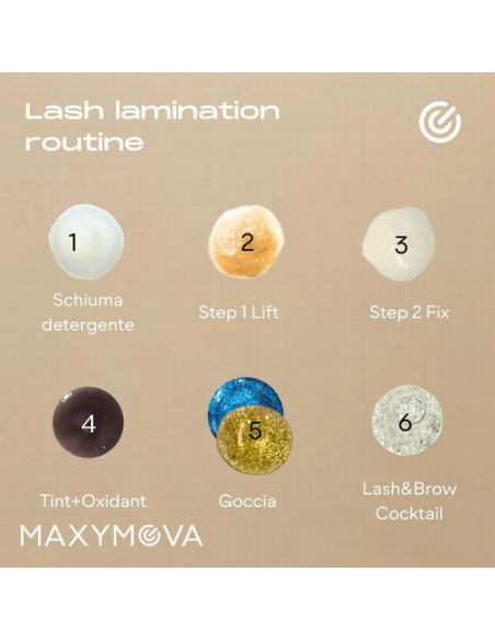 Step 1 LIFT MAXYMOVA  Crema Permanente Laminación Cejas y Pestañas 15ml