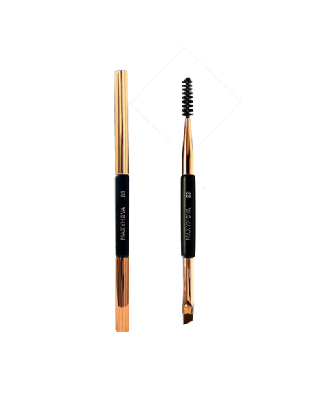Maxymova BB Brow Brush  Brocha 2 en 1 para cejas