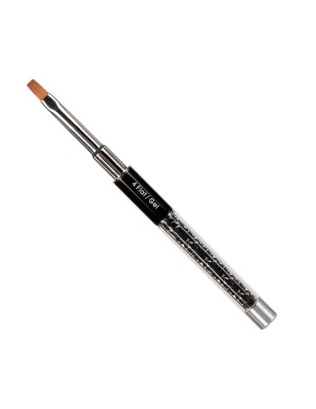 FLAT GEL BRUSH 4 FLAT/GEL | Pincel Profesional para Aplicación de Gel