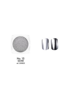 Metallic Dust 15 Silver | Polvo Metálico Plateado para Uñas con Efecto Espejo 2