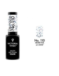 Victoria Vynn Gel Polish 110 Silver Foil | Esmalte Híbrido con Copos de Plata