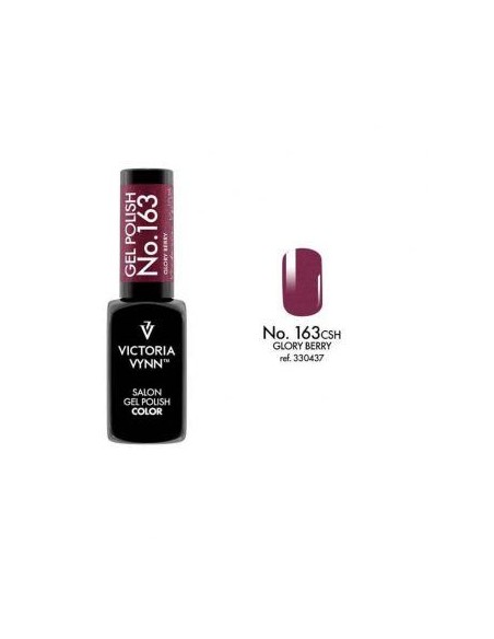 Victoria Vynn Gel Polish 163 Glory Berry | Esmalte Híbrido Burdeos con Destellos Carmesí