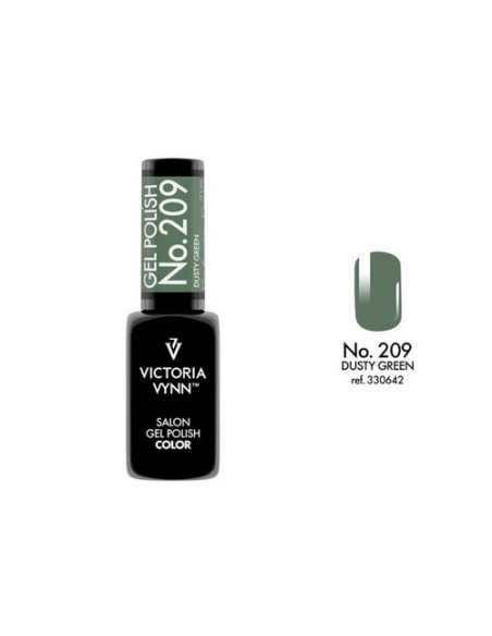  Victoria Vynn Gel Polish 209 Dusty Green | Esmalte Híbrido Verde Grisáceo