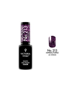 Victoria Vynn Gel Polish 213 Imperial Purple | Esmalte Híbrido Púrpura con Partículas Rosadas