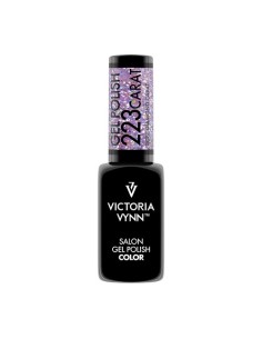 Victoria Vynn Gel Polish 223 Carat Rose Diamond | Esmalte Híbrido Rosa con Purpurina Multicolor