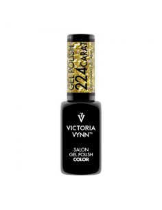 Victoria Vynn Gel Polish 224 Carat Gold Diamond | Esmalte Híbrido Dorado con Purpurina Multicolor