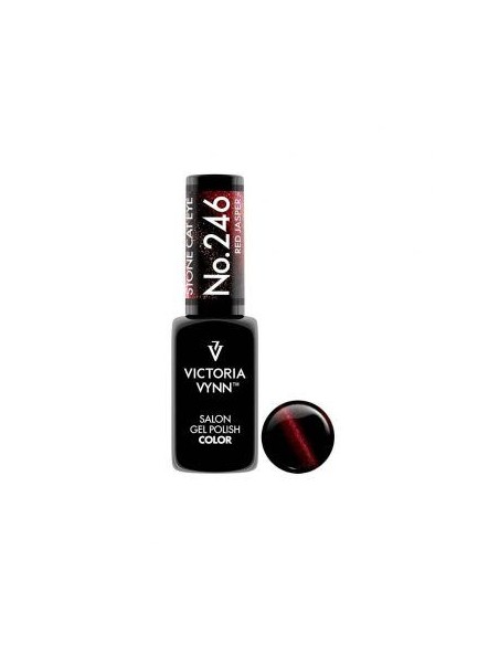 Victoria Vynn Gel Polish 246 Cat Eye Red Jasper - Esmalte Magnético con Destellos Carmesí