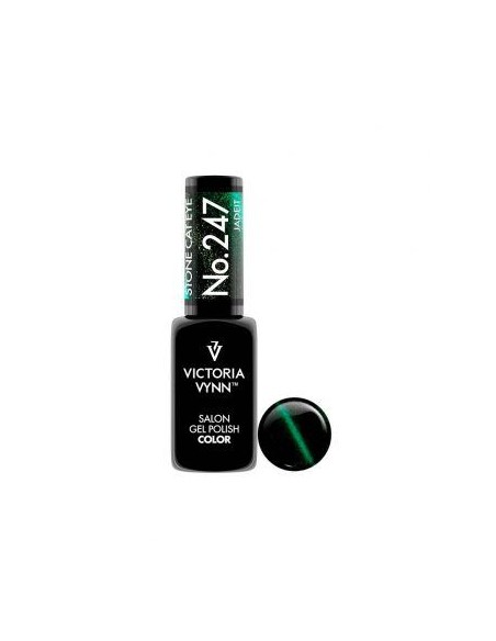 Victoria Vynn Gel Polish 247 Cat Eye Jadeit - Esmalte Magnético con Destellos Verde Botella