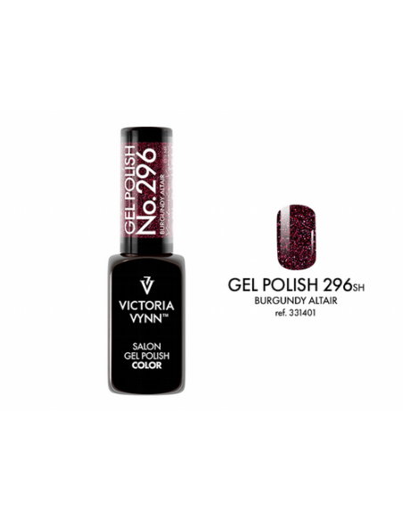 GEL POLISH 296 BURGUNDY ALTAIR  Esmalte Híbrido Burdeos con Destellos de Victoria Vynn