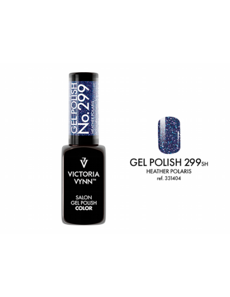 GEL POLISH 299 HEATHER POLARIS  Esmalte Híbrido Azul con Reflejos de Victoria Vynn