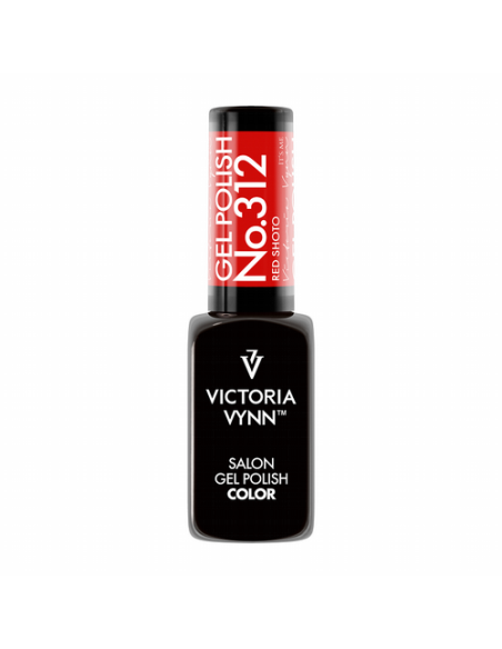 GEL POLISH 312 RED SHOTO  Esmalte Híbrido Rojo Fluorescente de Victoria Vynn