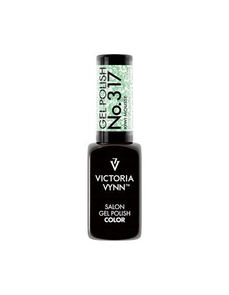 GEL POLISH 317 KIWI MOUSSE  Esmalte Híbrido Verde Claro de Victoria Vynn