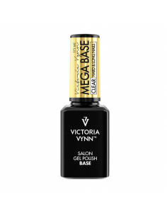 Gel Polish Base Mega Base Clear 15ml - Base Híbrida Transparente y Reforzadora