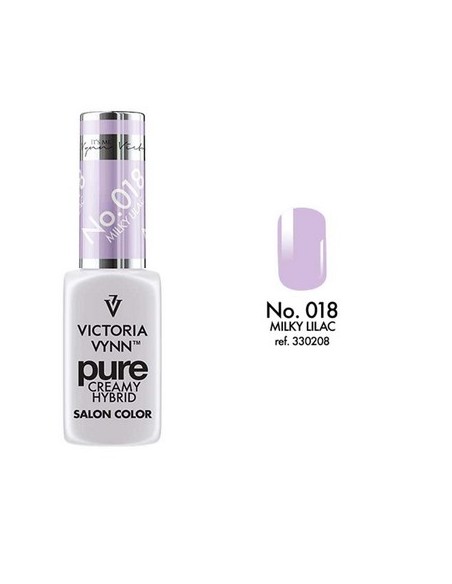 Pure Creamy Hybrid 018 Milky Lilac | Esmalte híbrido cremoso | Valsant Stetics