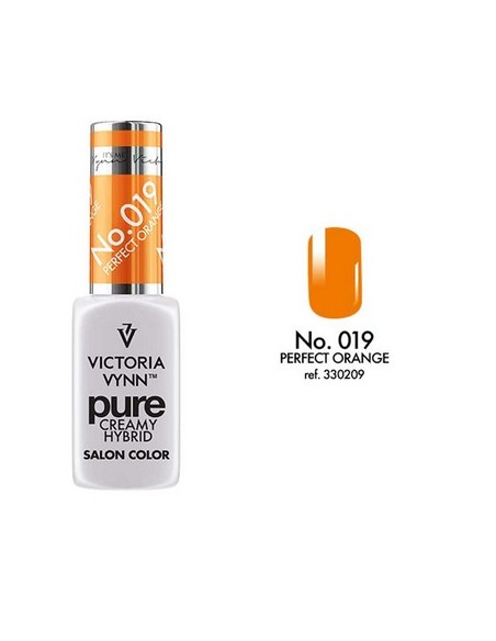 Pure Creamy Hybrid 019 Perfect Orange | Esmalte híbrido cremoso | Valsant Stetics