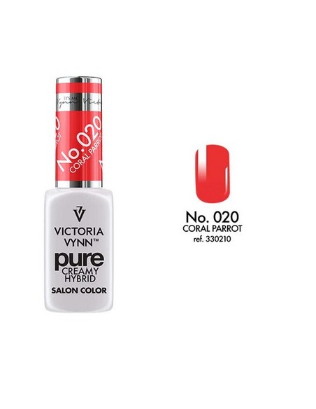 Pure Creamy Hybrid Coral Parrot | Esmalte híbrido cremoso | Valsant Stetics
