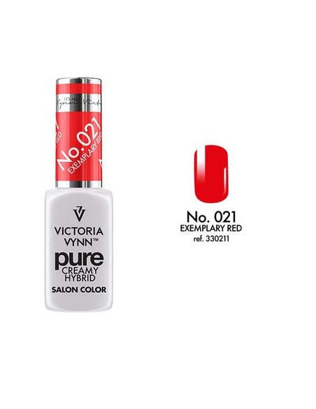 Pure Creamy Hybrid 021 Exemplary Red | Esmalte híbrido cremoso | Valsant Stetics