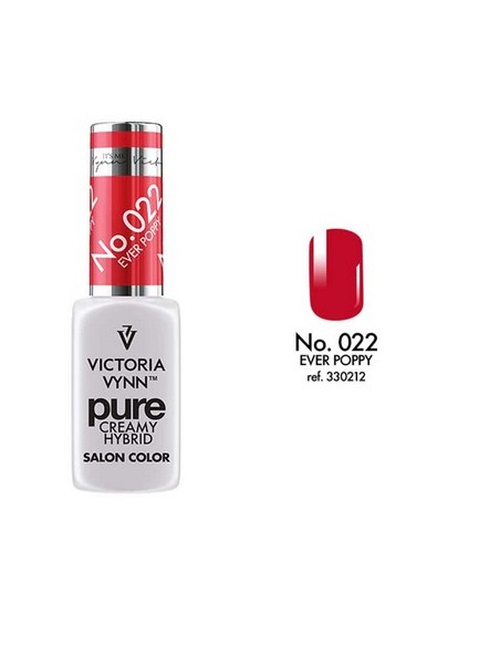 Pure Creamy Hybrid 022 Ever Poppy | Esmalte híbrido cremoso | Valsant Stetics