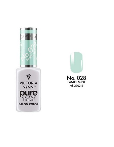 Pure Creamy Hybrid 028 Pastel Mint | Esmalte híbrido cremoso | Valsant Stetics
