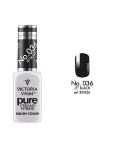 Pure Creamy Hybrid 036 Jet Black | Esmalte híbrido cremoso | Valsant Stetics