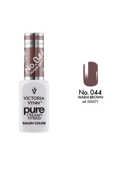 Pure Creamy Hybrid 044 Warm Brown | Esmalte híbrido cremoso | Valsant Stetics